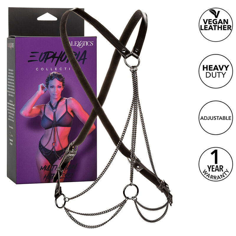 Calexotics-Euphoria Imbracatura Multi-Chain Premium-Pelle Ecologica 2 Calexotics-Euphoria Ham Multi-chain Premium-Piele Ecologica · Bondage & Catuse (imaginea 2)