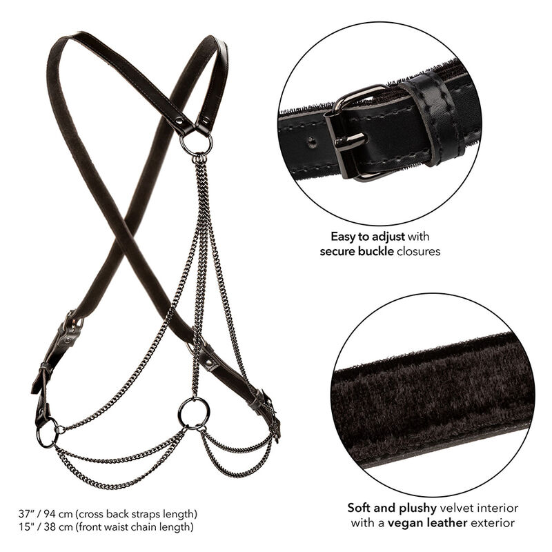 Calexotics-Euphoria Imbracatura Multi-Chain Premium-Pelle Ecologica 3 Calexotics-Euphoria Ham Multi-chain Premium-Piele Ecologica · Bondage & Catuse (imaginea 3)