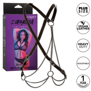 Calexotics-Imbracatura Euphoria Multiplante Premium Grande Pelle 10 Calexotics-Imbracatura Euphoria Multiplante Premium Grande Pelle · Bondage & Manette (imaginea 5)