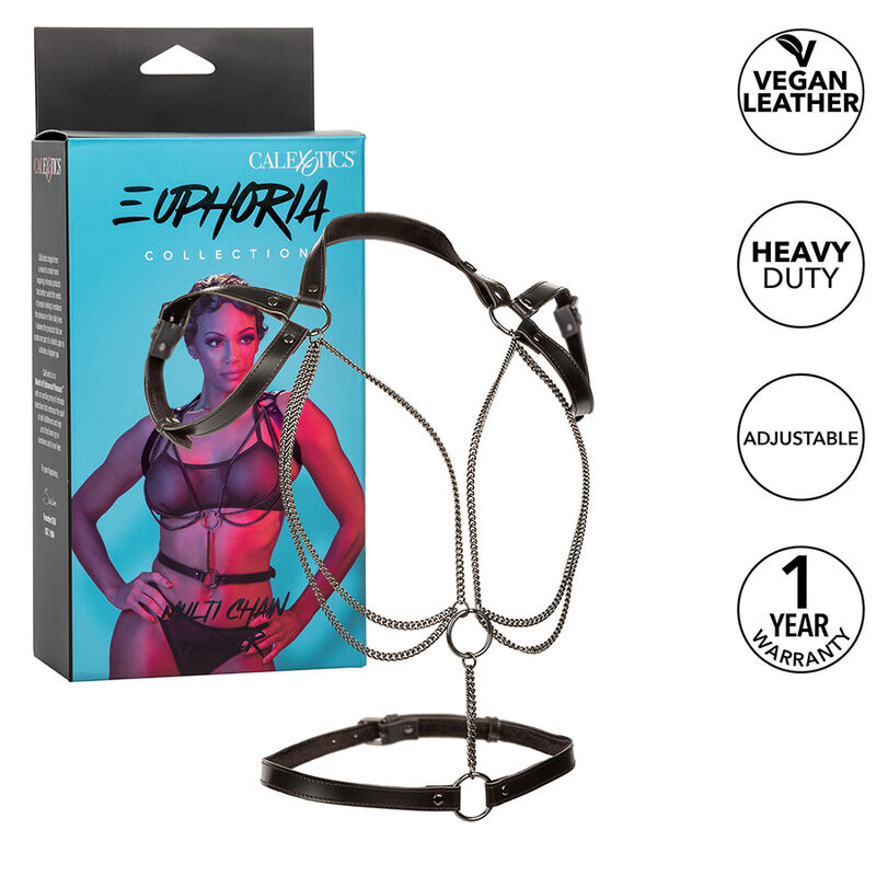 Calexotics-Euphoria Imbracatura Halter Multi-catena Premium-Pelle Ecologica 2 Calexotics-Euphoria Imbracatura Halter Multi-catena Premium-Pelle Ecologica · Bondage & Manette (imaginea 2)