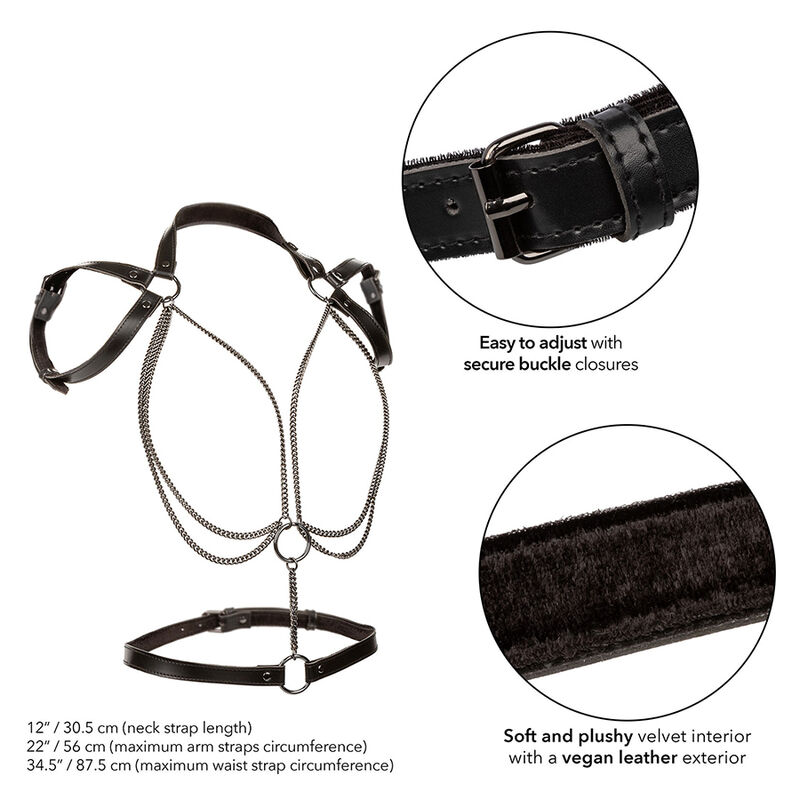 Calexotics-Euphoria Imbracatura Halter Multi-catena Premium-Pelle Ecologica 3 Calexotics-Euphoria Imbracatura Halter Multi-catena Premium-Pelle Ecologica · Bondage & Manette (imaginea 3)