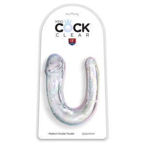 King Cock-Dildo Doppio Doppio Trouble 33 cm Trasparente TPE 4 King Cock-Dildo Doppio Doppio Trouble 33 cm Trasparente TPE — PIPEDREAMS · Dildo & Stimolatori (imaginea 2)