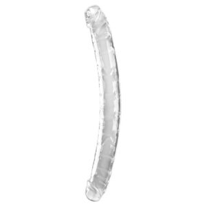 King Cock-Double Trouble Dildo Doppio 46 cm Trasparente-TPE — PIPEDREAMS · Dildo & Stimolatori (imaginea 4)