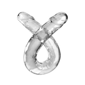King Cock-Double Trouble Dildo Doppio 46 cm Trasparente-TPE — PIPEDREAMS · Dildo & Stimolatori (imaginea 2)