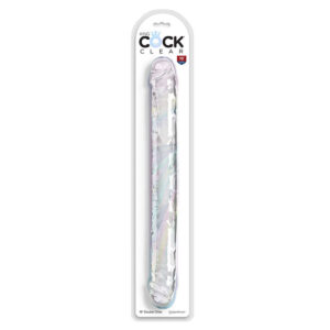 King Cock-Double Trouble Dildo Doppio 46 cm Trasparente-TPE — PIPEDREAMS · Dildo & Stimolatori (imaginea 5)
