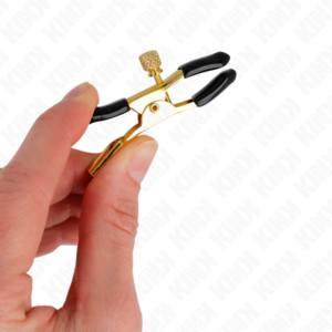 Kink Nipple Grip-Oro Morsetti per capezzoli 6 cm-Metal · Accessori BDSM (imaginea 2)