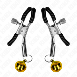 Kink Nipple Grip-Morsetto per capezzoli con campanella dorata 6 · Accessori BDSM (imaginea 5)