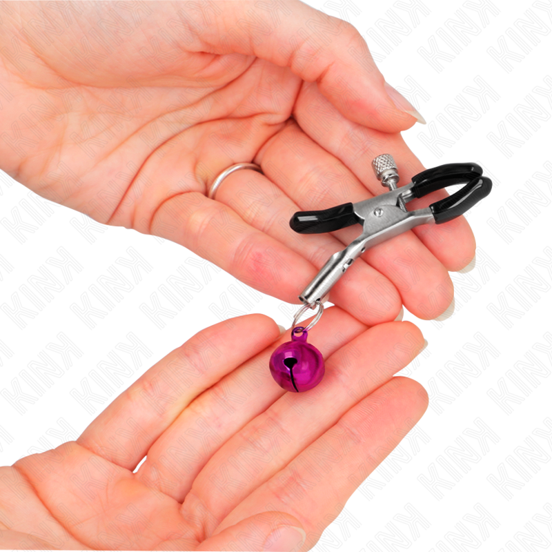 Kink Nipple Grip-Morsetto per capezzoli con campana Viola 6 cm-Metal 2 Kink Nipple Grip-Morsetto per capezzoli con campana Viola 6 cm-Metal · Accessori BDSM (imaginea 2)