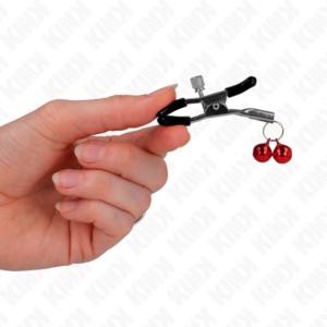 Kink Nipple Grip-Pinza per capezzoli Double Bell Rosso 6 8 Kink Nipple Grip-Pinza per capezzoli Double Bell Rosso 6 · Accessori BDSM (imaginea 3)