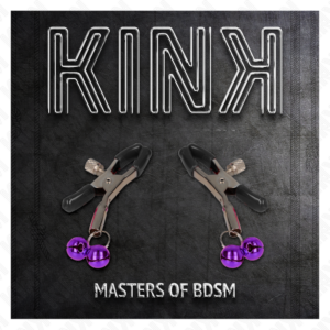 Kink Nipple Grip-Pinza per capezzoli a due campane Viola, 6 cm 8 Kink Nipple Grip-Pinza per capezzoli a due campane Viola, 6 cm · Accessori BDSM (imaginea 3)