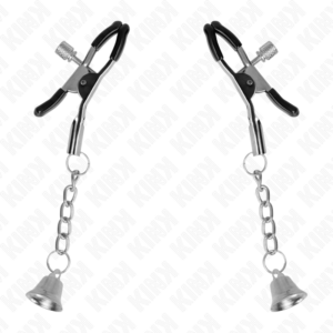 Kink Nipple Grip-Clame per capezzoli con ciondolo campana · Accessori BDSM (imaginea 5)