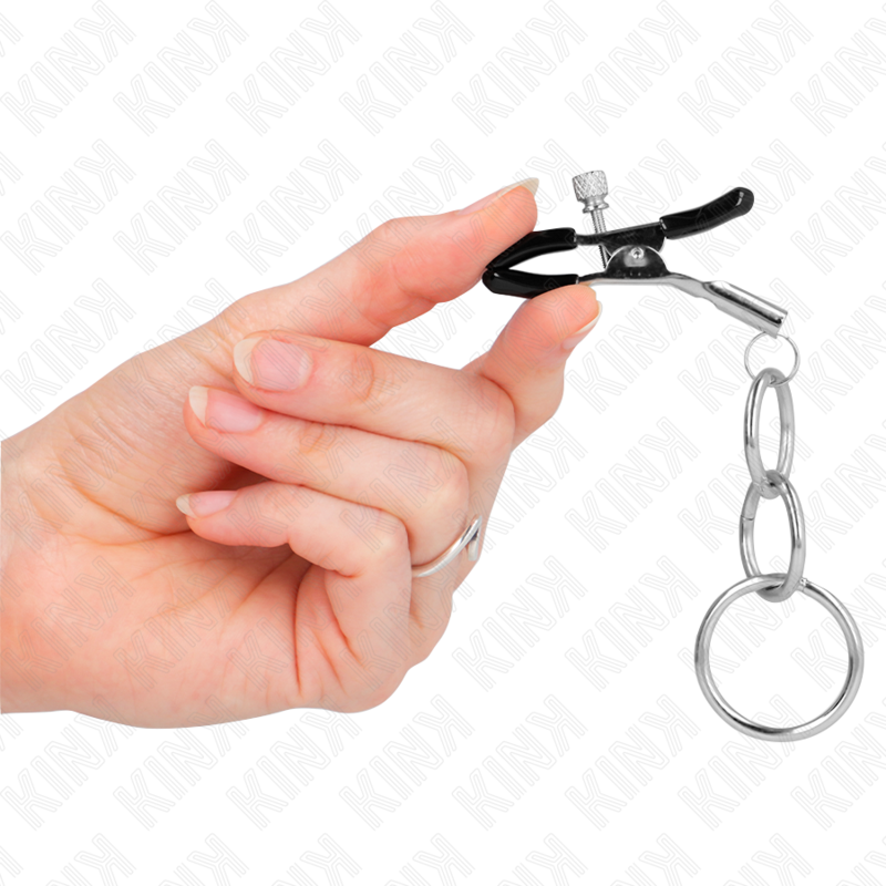 Kink Nipple Grip-3 O-ring Morsetti per capezzoli 6 cm-Metal 2 Kink Nipple Grip-3 O-ring Morsetti per capezzoli 6 cm-Metal · Accessori BDSM (imaginea 2)