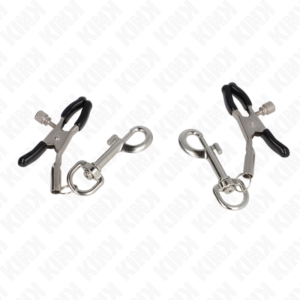 Kink Nipple Grip-Pinza per capezzoli con gancio 6 cm-Metal · Accessori BDSM (imaginea 5)