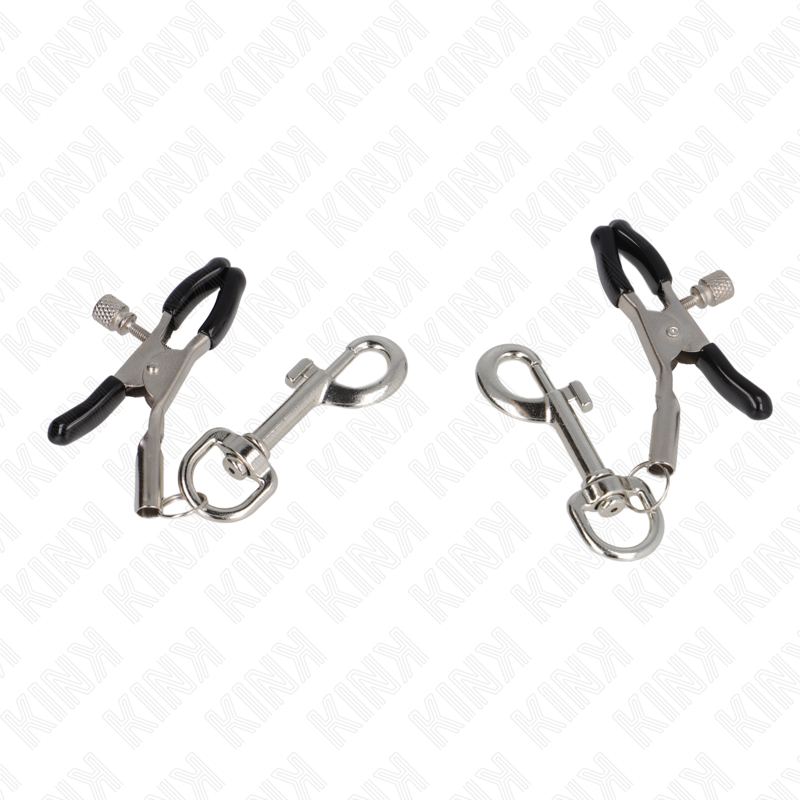 Kink Nipple Grip-Pinza per capezzoli con gancio 6 cm-Metal · Accessori BDSM (imaginea 5)