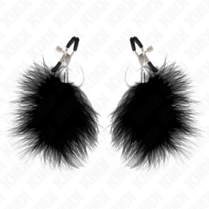Kink Nipple Grip-Pinza per capezzoli con penna Nero 7 cm-Metal · Accessori BDSM (imaginea 4)