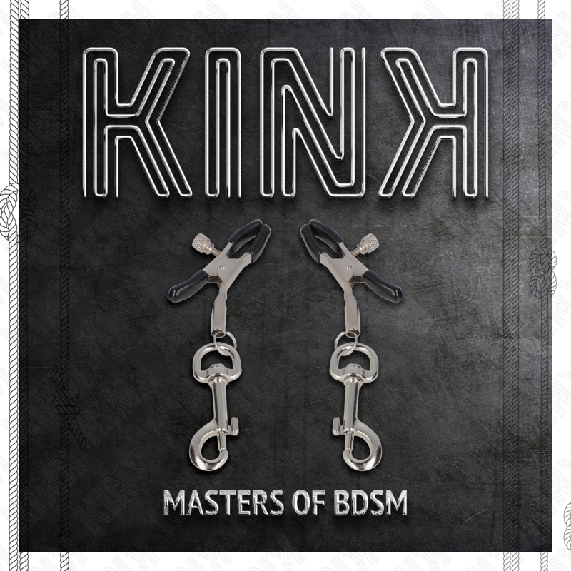 Kink Nipple Grip-Pinza per capezzoli con gancio 6 cm-Metal · Accessori BDSM (imaginea 4)