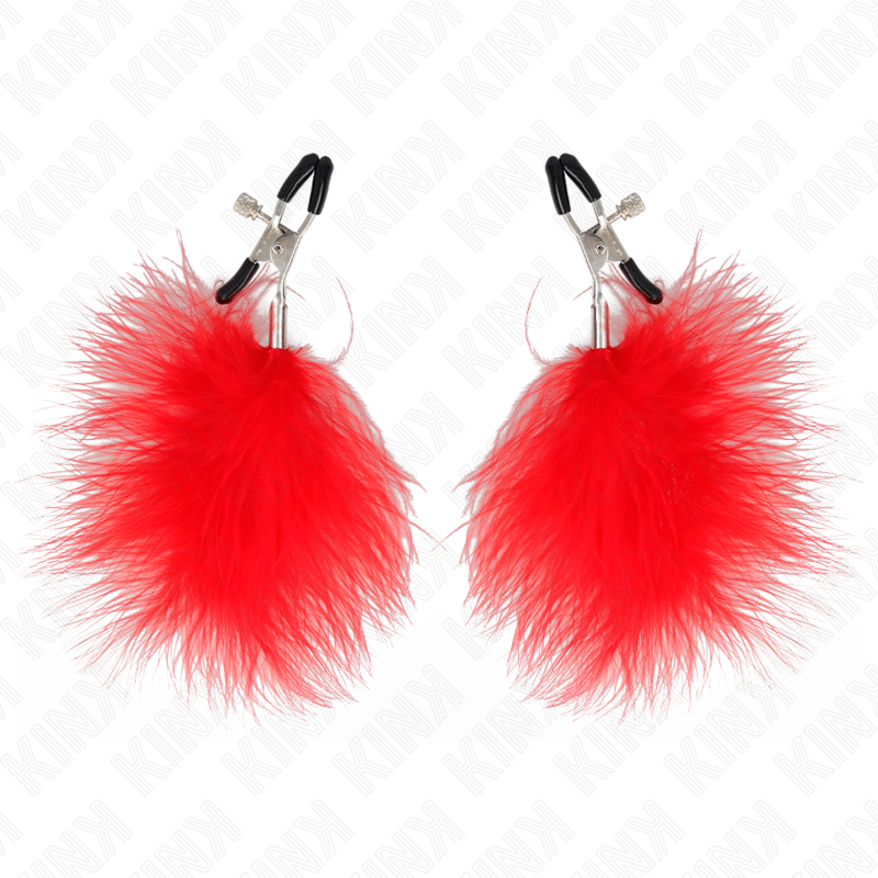 Kink Nipple Grip-Pinza per capezzoli con penna Rosso, 7 cm 2 Kink Nipple Grip-Pinza per capezzoli con penna Rosso, 7 cm · Accessori BDSM (imaginea 2)