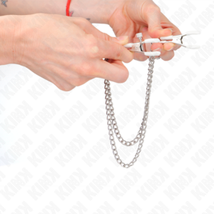 Kink Nipple Grip-Morsetti per capezzoli a 2 catene sottili · Accessori BDSM (imaginea 4)