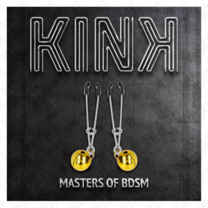 Kink Nipple Grip-Morsetti sottili per capezzoli con campane-Oro · Accessori BDSM (imaginea 5)