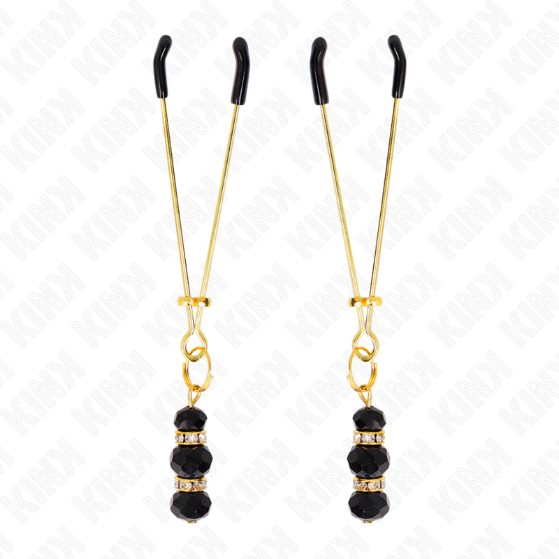 Kink Nipple Grip-Morsetti sottili dorati per capezzoli con 3 5 Kink Nipple Grip-Morsetti sottili dorati per capezzoli con 3 · Accessori BDSM (imaginea 5)