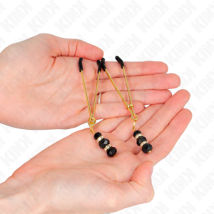 Kink Nipple Grip-Morsetti sottili dorati per capezzoli con 3 7 Kink Nipple Grip-Morsetti sottili dorati per capezzoli con 3 · Accessori BDSM (imaginea 2)