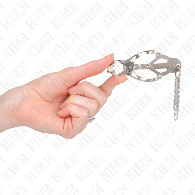Kink Nipple Grip-Japanese Clover Morsetti per Niplu con Catene 3 Kink Nipple Grip-Japanese Clover Morsetti per Niplu con Catene · Accessori BDSM (imaginea 3)