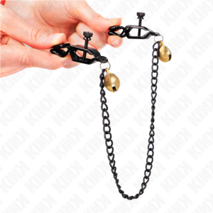 Kink Nipple Grip-Morsetti per capezzoli a catena piatta e campana 9 Kink Nipple Grip-Morsetti per capezzoli a catena piatta e campana · Accessori BDSM (imaginea 4)