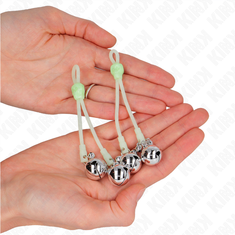 Kink Nipple Grip-Luminous Skull Clame per capezzoli con anelli 2 Kink Nipple Grip-Luminous Skull Clame per capezzoli con anelli · Accessori BDSM (imaginea 2)