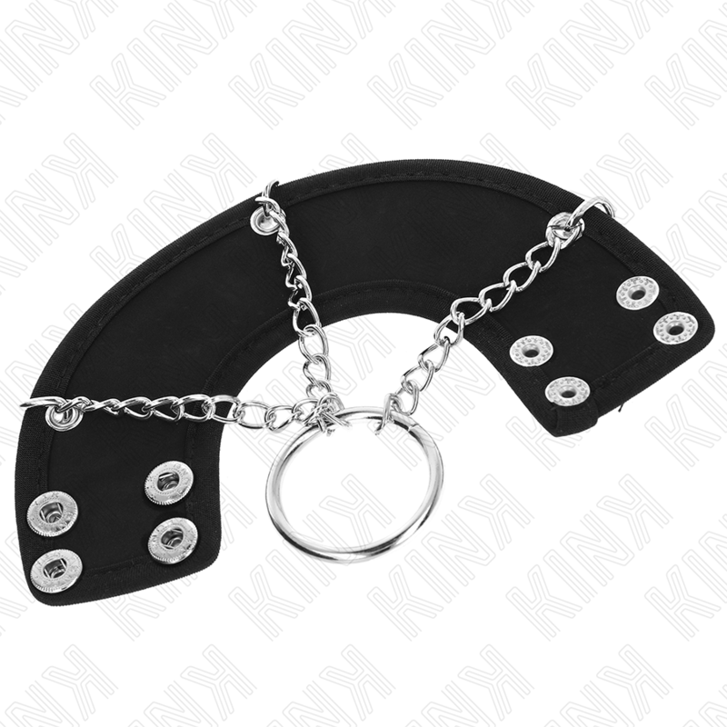 Kink Ring Power-Anello per il pene 4 cm Catena 7 cm Metallo con cinturino 2 Kink Ring Power-Anello per il pene 4 cm Catena 7 cm Metallo con cinturino · Accessori BDSM (imaginea 2)