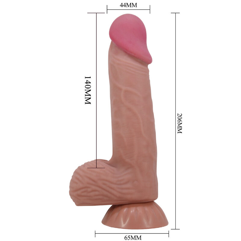 Dildos-Sliding Skin Series Dildo Realistico con Pelle Mobile — PRETTY LOVE · Dildo & Stimolatori (imaginea 6)