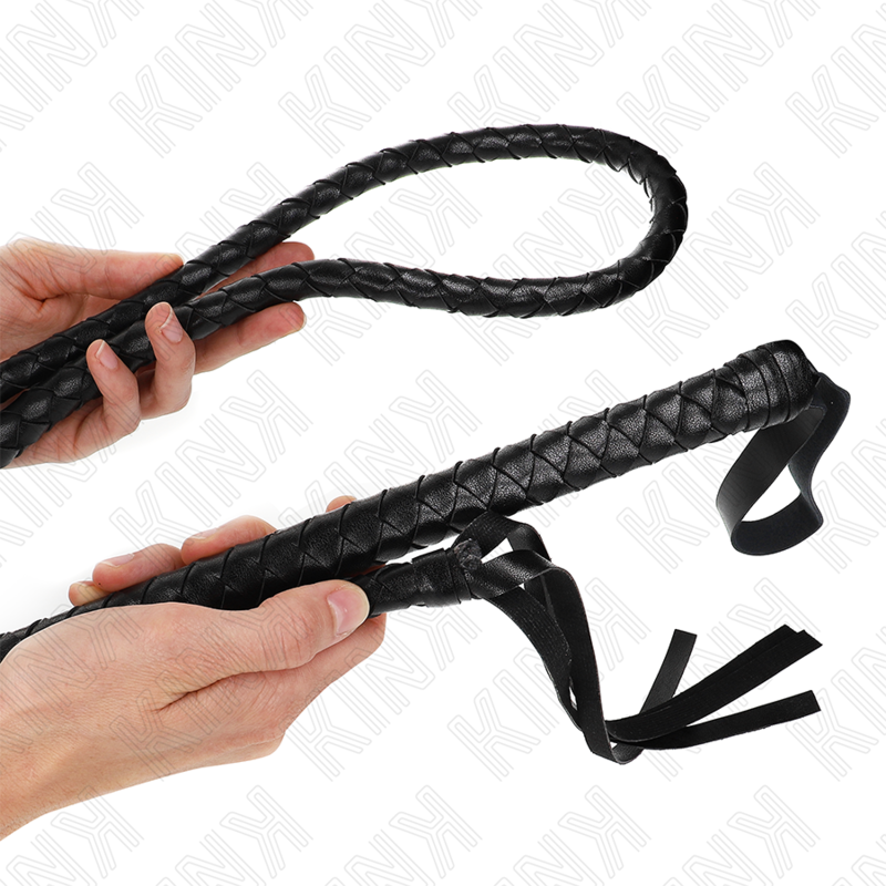 Kink Impact & Touch-Bici Snake Lung Nero 210 cm-Pelle Ecologica