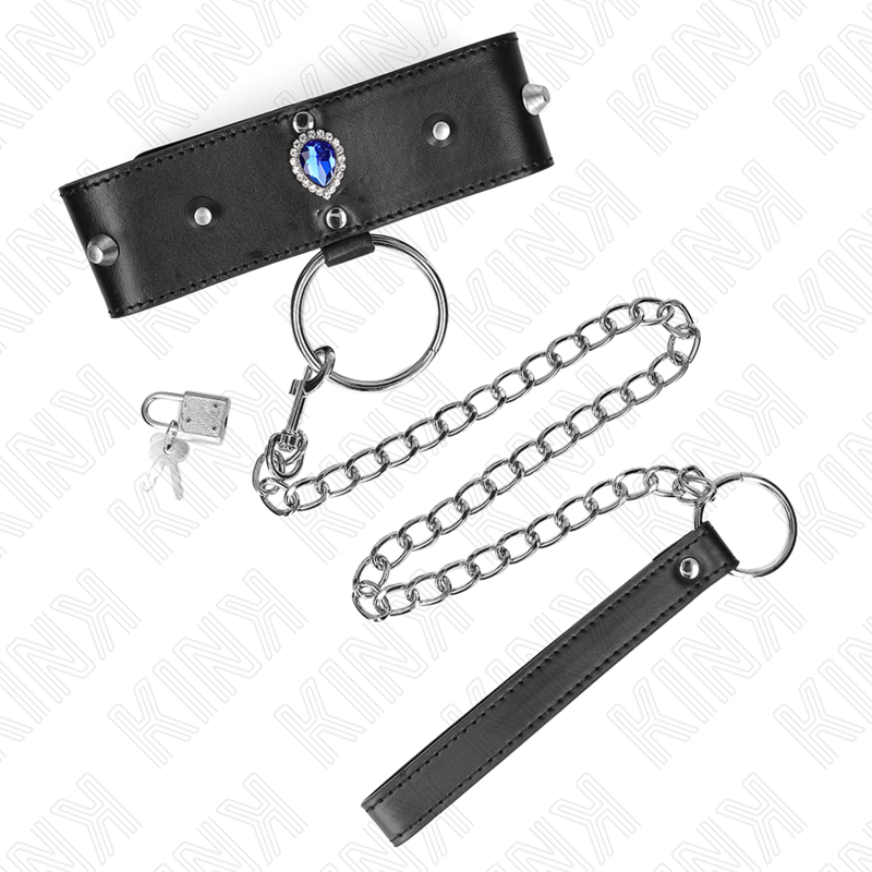 Kink Collar & Gag-Collana 65 cm con Barretta con Strass Blu 5 Kink Collar & Gag-Collana 65 cm con Barretta con Strass Blu · Bondage & Manette (imaginea 5)