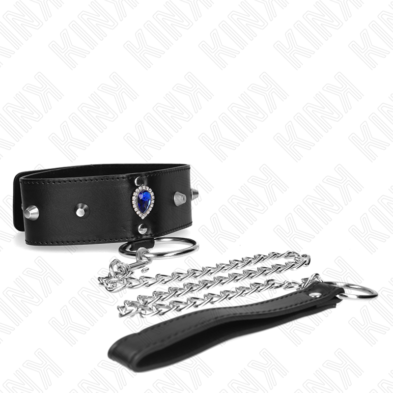 Kink Collar & Gag-Collana 65 cm con Barretta con Strass Blu 2 Kink Collar & Gag-Collana 65 cm con Barretta con Strass Blu · Bondage & Manette (imaginea 2)