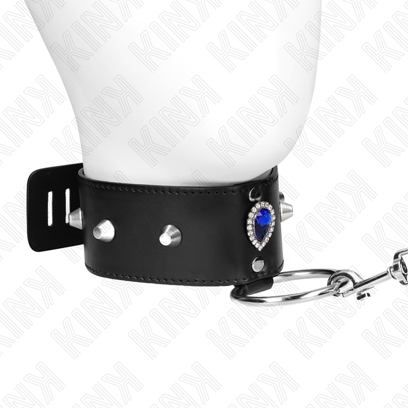 Kink Collar & Gag-Collana 65 cm con Barretta con Strass Blu 3 Kink Collar & Gag-Collana 65 cm con Barretta con Strass Blu · Bondage & Manette (imaginea 3)