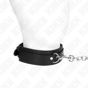 Kink Collar & Gag-Collana modello serpente con guinzaglio 65 cm-metallo · Bondage & Manette (imaginea 4)