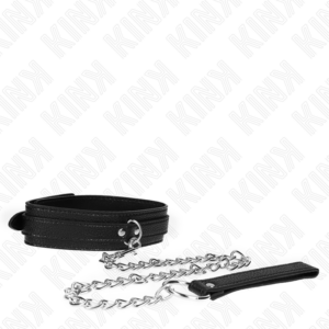 Kink Collar & Gag-Collana modello serpente con guinzaglio 65 cm-metallo · Bondage & Manette (imaginea 5)