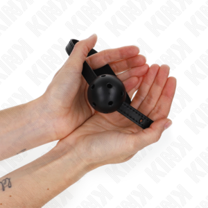 Kink Collar & Gag-Simplicity Nero Ball Gag Traspirante 4.5 cm 7 Kink Collar & Gag-Simplicity Nero Ball Gag Traspirante 4.5 cm · Bondage & Manette (imaginea 3)