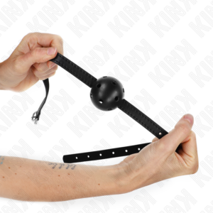 Kink Collar & Gag-Simplicity Nero Ball Gag Traspirante 4.5 cm 5 Kink Collar & Gag-Simplicity Nero Ball Gag Traspirante 4.5 cm · Bondage & Manette