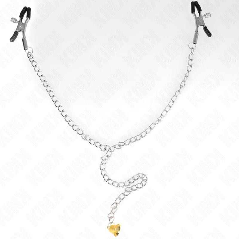 Kink Nipple Grip-Morsetti per capezzoli a catena e ciondolo corno 3 Kink Nipple Grip-Morsetti per capezzoli a catena e ciondolo corno · Accessori BDSM (imaginea 3)