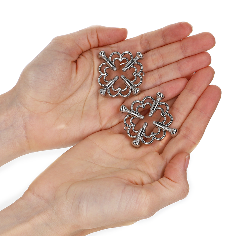 Kink Nipple Grip-Fiore in metallo morsetti per capezzoli · Accessori BDSM (immagine 2)