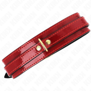 Kink Collar & Gag-Collana regolabile Bordeaux con dettagli dorati 10 Kink Collar & Gag-Collana regolabile Bordeaux con dettagli dorati · Bondage & Manette (imaginea 5)