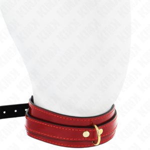 Kink Collar & Gag-Collana regolabile Bordeaux con dettagli dorati 9 Kink Collar & Gag-Collana regolabile Bordeaux con dettagli dorati · Bondage & Manette (imaginea 4)