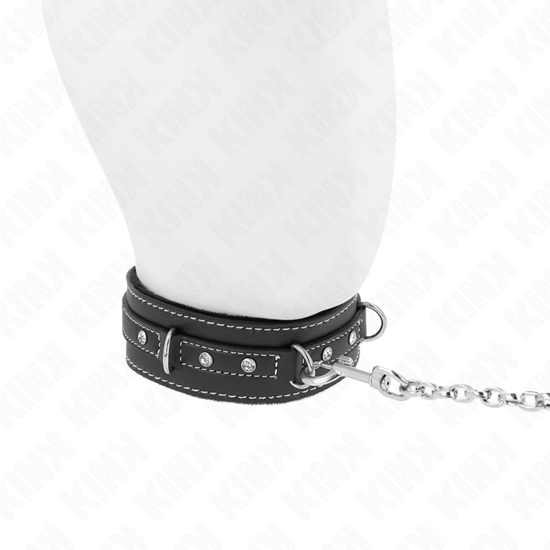 Kink Collar & Gag-Collana in PVC e Pelle con Cinturino 105 cm, Notte 3 Kink Collar & Gag-Collana in PVC e Pelle con Cinturino 105 cm, Notte · Bondage & Manette (imaginea 3)