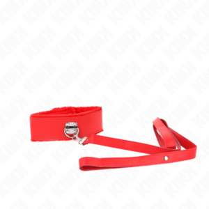 Kink Collar & Gag-Collana Collare 116 cm con Ricci Argento Modello · Bondage & Manette (imaginea 4)