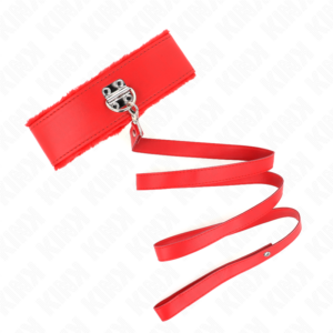 Kink Collar & Gag-Collana Collare 116 cm con Ricci Argento Modello · Bondage & Manette (imaginea 2)