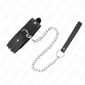 Kink Collar & Gag-Collana con Collare 65 cm, 1 Anello, Regolabile 38-49 · Bondage & Manette (imaginea 2)