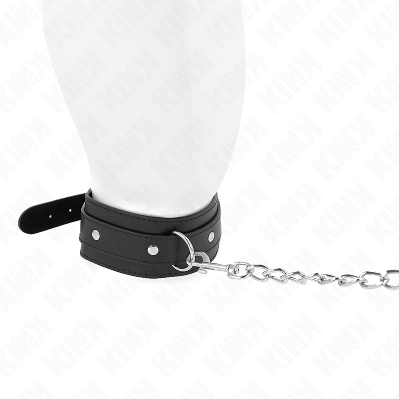 Kink Collar & Gag-Collana con Collare 65 cm, 1 Anello, Regolabile 38-49 · Bondage & Manette (immagine 3)