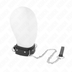 Kink Collar & Gag-Collana Collare 65 cm, 3 Anelli, Modello 1 · Bondage & Manette