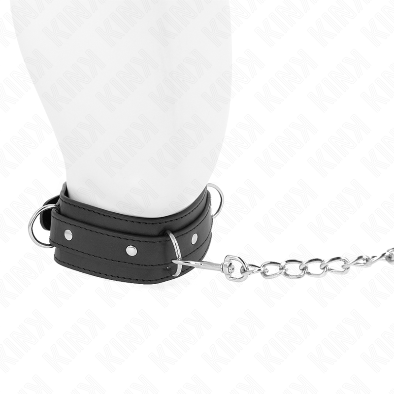 Kink Collar & Gag-Collana Collare 65 cm, 3 Anelli, Modello 1 · Bondage & Manette (immagine 3)