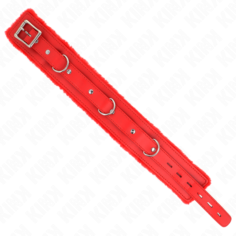 Kink Collar & Gag-Collare con Collare 65 cm con Restrizioni Rosso 36-42 · Bondage & Manette (imaginea 6)